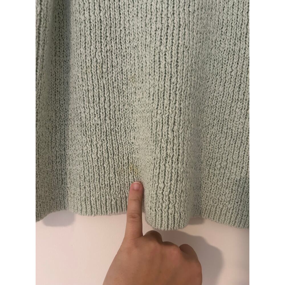 J.Crew Sweater Tank Top Sleeveless Knit EUC Mint Sage Green Cotton Blend EUC L - Picture 2 of 9
